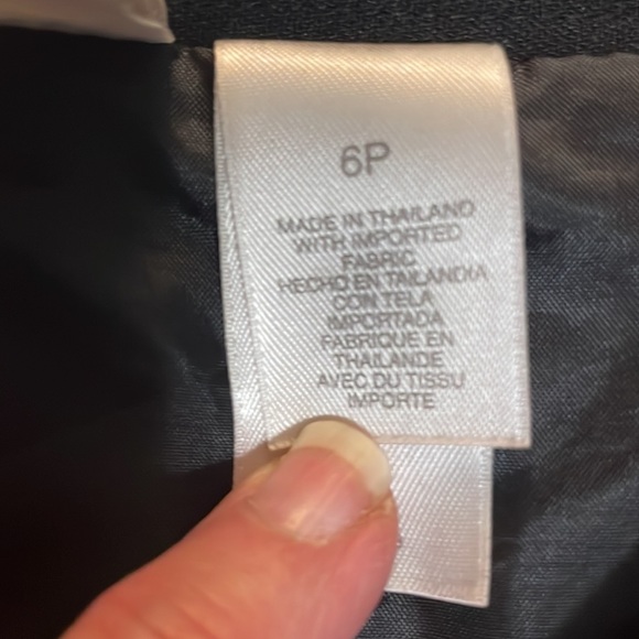 Liz Claiborne dress pants high waist black trousers lined suits 6P petite Vtg - Picture 7 of 8